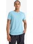 Standart Fit Bisiklet Yaka Sporcu Kısa Kollu Tişört E2435AX25SM 11