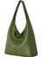 Kadın Salaş Yumuşak Dokulu Büyük Haki Yeşil Omuz ve Tote Çanta 4