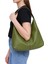 Kadın Salaş Yumuşak Dokulu Büyük Haki Yeşil Omuz ve Tote Çanta 5