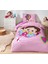 Lisanslı Fitted Çarşaflı Tek Kişilik Çocuk Nevresim Takımı-Niloya Kelebek Pembe 3