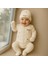 Fil Zürafa Baskılı Isme Özel Nakışlı Krem 3 Lü Bebek Takımı 9-12 Ay 2