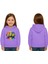 Unisex Mınıons Baskılı Çocuk Swaetshirt Baskılı Kapüşonlu 3 Iplik Şardonlu 1
