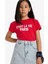 Kız Çocuk Bisiklet Yaka Baskılı Kısa Kollu Tişört 16