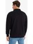 Relax Fit Polo Yaka Fermuarlı Basic Düz Kalın Sweatshirt E5333AX24WN 14