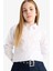 Kız Çocuk Poplin Uzun Kollu Okul Gömleği U4499A625AU 13
