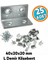 25 Adet Metal L Köşebent 40X20X20 mm Vida Setli Mobilya Dolap Raf Bağlantı Sabitleme Aparatı 1