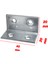 25 Adet Metal L Köşebent 40X20X20 mm Vida Setli Mobilya Dolap Raf Bağlantı Sabitleme Aparatı 2
