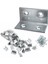 25 Adet Metal L Köşebent 40X20X20 mm Vida Setli Mobilya Dolap Raf Bağlantı Sabitleme Aparatı 5