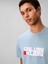 Erkek Mavi Grafikli Tişört 4