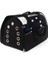 Kedi Köpek Şeffaf Taşıma Çantası Büyük Boy Siyah 30X30X49 cm 1