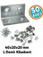 (50 Adet) Metal L Köşebent 40X20X20 mm Vida Setli Mobilya Dolap Raf Bağlantı Sabitleme Aparatı 1
