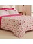Luvio %100 Pamuk Çift Kişilik Nevresim Takımı Pembe 2
