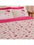 Luvio %100 Pamuk Çift Kişilik Nevresim Takımı Pembe 3