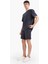 %100 Pamuk Relax Fit Twill Dokulu Cepli Şort 7