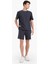 %100 Pamuk Relax Fit Twill Dokulu Cepli Şort 9