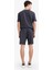 %100 Pamuk Relax Fit Twill Dokulu Cepli Şort 12