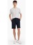 Regular Fit Dokulu Basic Düz Bermuda Şort E2606AX25SM 6