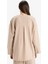 Relax Fit Basic Düz Düğmeli Keten Görünümlü Uzun Kollu Tesettür Hırka Tunik E5351AX25SP 12