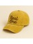 Isme Özel Nakışlı Sarı Vintage Stil Eskitme Kumaş Ayarlanabilir Unisex Beyzbol Şapkası 4