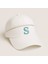 Isme Özel Harf Nakışlı Beyaz Mikro Kumaş Ayarlanabilir Unisex Tenis Şapkası 4