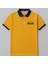 Kişiye Özel Nakışlı Kısa Kollu Triko Yaka Premium Koyu Sarı Tişört M 3