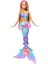Deniz Kızı Oyuncakları, Sürpriz Çiçek Açma Özelliğiyle Renk Geçişli Kuyruğu, Incili Saç Bandı ve Pembe Röfleli Uzun Sarı Saçları Olan, JDM72 3