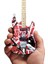 Evh Minature Evh Frankenstein Mini Replika Gitar Van Halen (EVH001), Kırmızı ve Beyaz, Kırmızı/beyaz 1