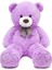 Peluş Ayı 120 cm Papyonlu Sevimli Ayı - Sevgiliye En Özel Hediye Mor 2