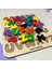 Alfabe Harf Puzzle - Ahşap Tabanlı ve Pla Harflerden Eğitici Oyuncak (21X25CM) 2