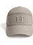 Isme Özel Harf Nakışlı Gri Mikro Kumaş Ayarlanabilir Unisex Tenis Şapkası 1