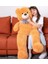 Papyonlu Sevimli Peluş Şaşkın Ayı 80 cm - Sevgiliye Özel Hediye Kahverengi 1