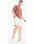 Regular Fit Dokulu Düz Paça Kargo Cepli Basic Düz Şort 9