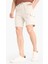 Regular Fit Dokulu Düz Paça Kargo Cepli Basic Düz Şort 11