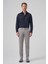 Erkek Gri Pamuk Trend Slim Fit Chino Pantolon 3