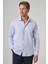 Erkek A. Mavi Trend Slim Fit Italyan Yaka Gömlek 1