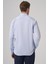 Erkek A. Mavi Trend Slim Fit Italyan Yaka Gömlek 5