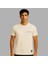 Kişiye Özel Nakışlı Yakası Biyeli Kısa Kollu Bisiklet Yaka Premium Bej Tişört S 2