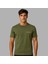 Kişiye Özel Nakışlı Yakası Biyeli Kısa Kollu Bisiklet Yaka Premium Haki Oversize Tişört S 2