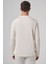 Erkek Ekru Trend Bisiklet Yaka Rayon Sweatshirt 5