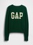 Kadın Yeşil Gap Logo Intarsia Kazak 2