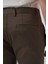 Erkek Haki Pamuk Trend Slim Fit Chino Pantolon 4