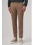 Erkek Bej Pamuk Trend Slim Fit Chino Pantolon 1