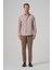 Erkek Bej Polyester Trend Desenli Dynamic Fit Italyan Yaka Gömlek 4