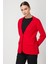 Kadın Ceket Yaka Triko Hırka 63926 Kırmızı 2