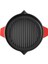 Duo Cast Bombe Grill Tava Kırmızı 30 cm 2