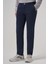 Erkek Lacivert Pamuk Trend Slim Fit Chino Pantolon 2