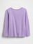 Kız Bebek Mor Gap Logo T-Shirt 2