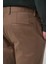 Erkek Bej Pamuk Trend Slim Fit Chino Pantolon 4