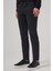 Erkek Siyah Denim 5 Cep Slim Fit Jean Kot Pantolon 2