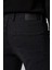 Erkek Siyah Denim 5 Cep Slim Fit Jean Kot Pantolon 4